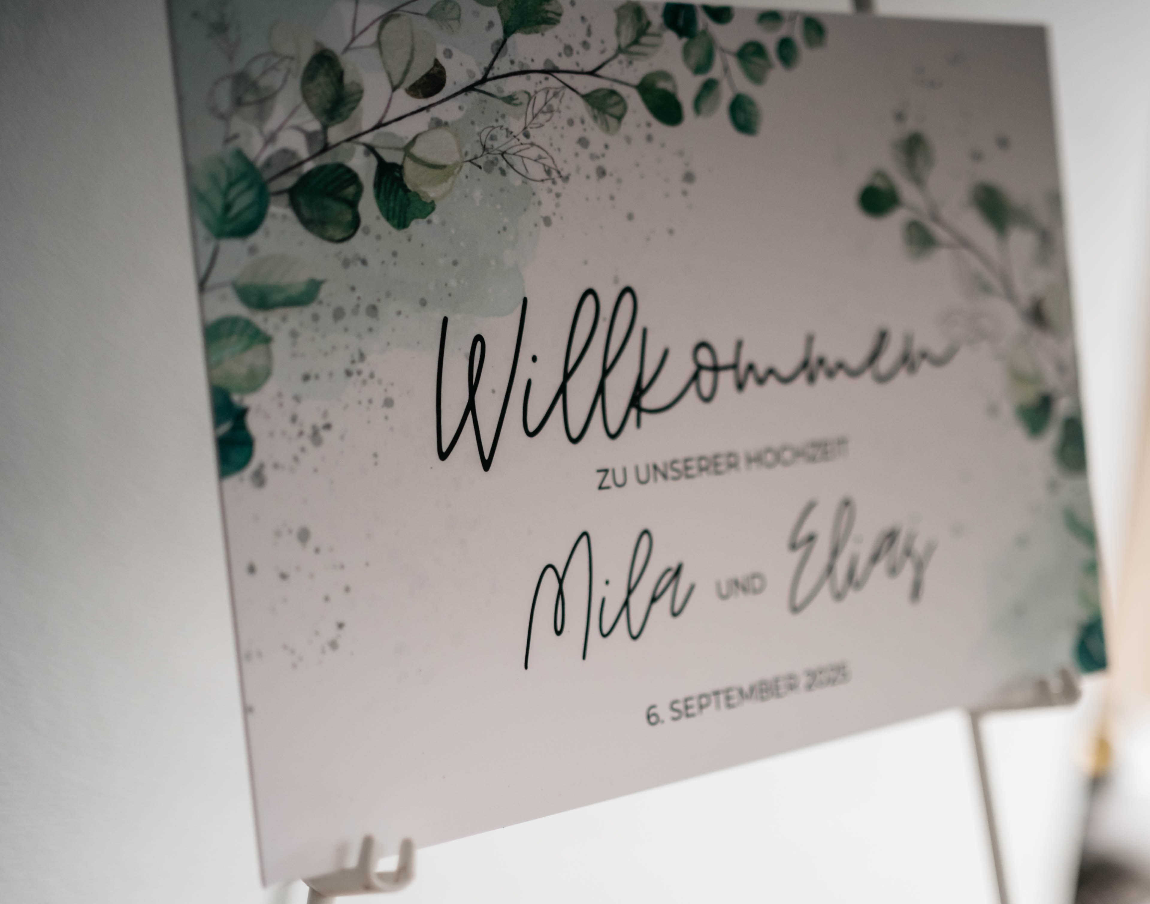 Hochzeit Willkommens-Tafel / Wedding Welcome Sign