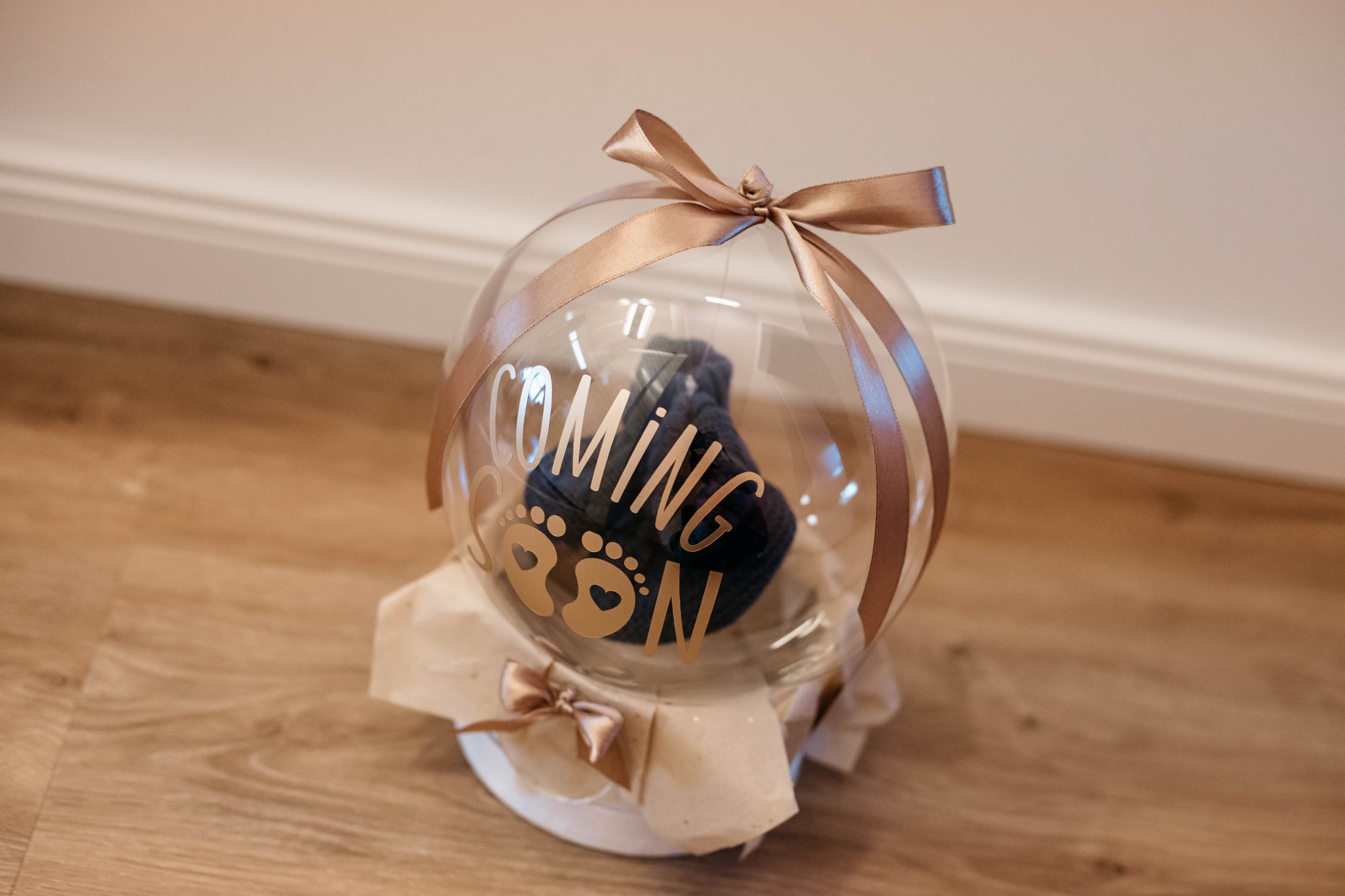 Kleiner Bubble Ballon: Personalisiertes Baby Geschenk